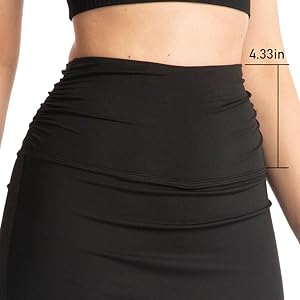 high waist skirted leggings