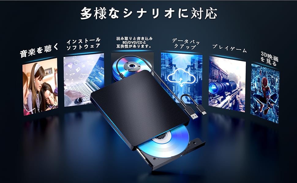 DVDプレイヤー　Blu-ray Amazon | ポータブルブルーレイプレーヤー DVDプレーヤー Blu