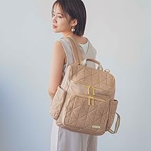 ティアティアマザーズリュックRHEAキャメル THEATHEA (ノベルティあり) ティアティア マザーズリュック THEA