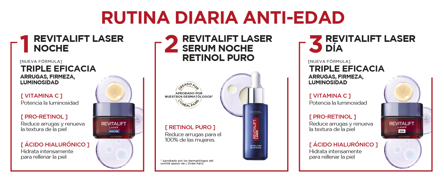 crema lorealparis cremalaser revitaliftlaser tripleeficacia cremahidratante