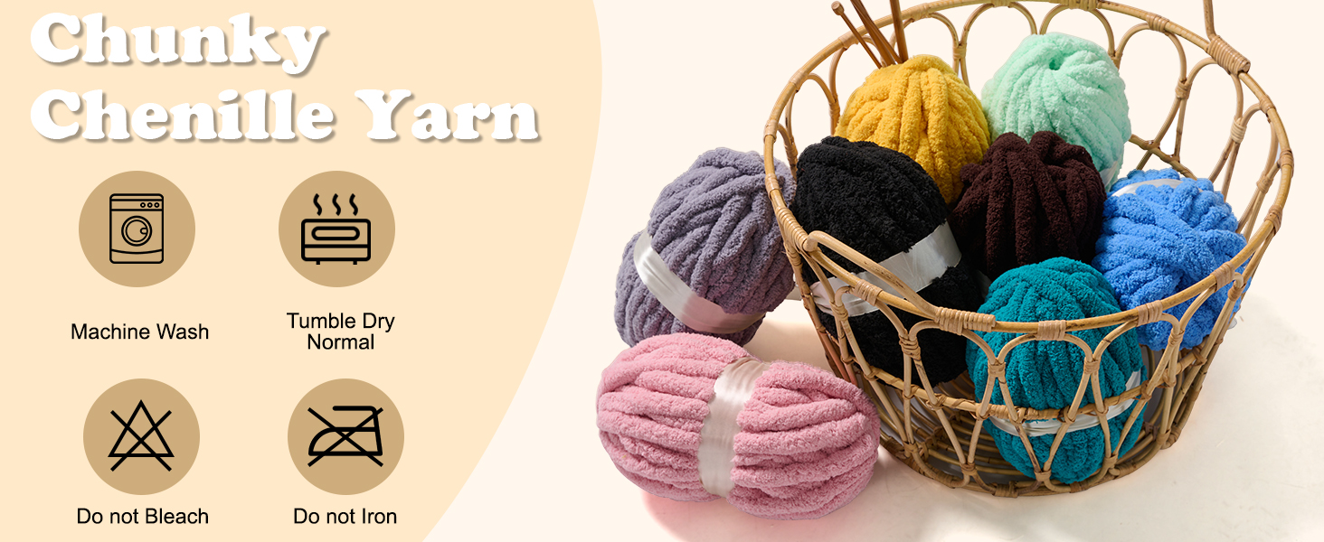 ERLYEEN Soft Chunky Chenille Yarn for Arm Knit Blankets 53ea82d1 B851 4b26 8619 75dc7056ccab. CR0,0,1464,600 PT0 SX1464 V1