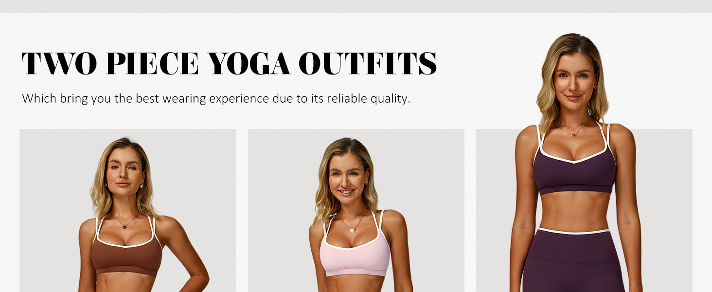 two piece workout sets for women