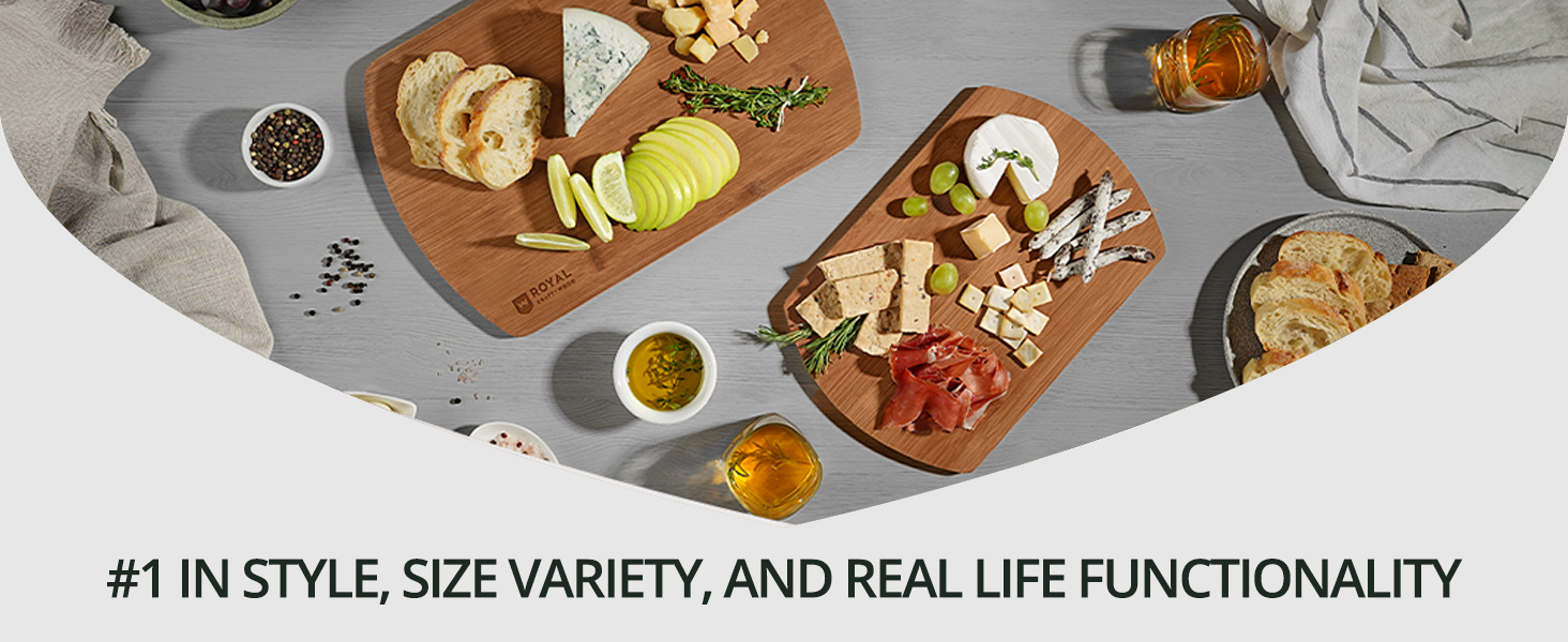 cutting board set bamboo carbonized