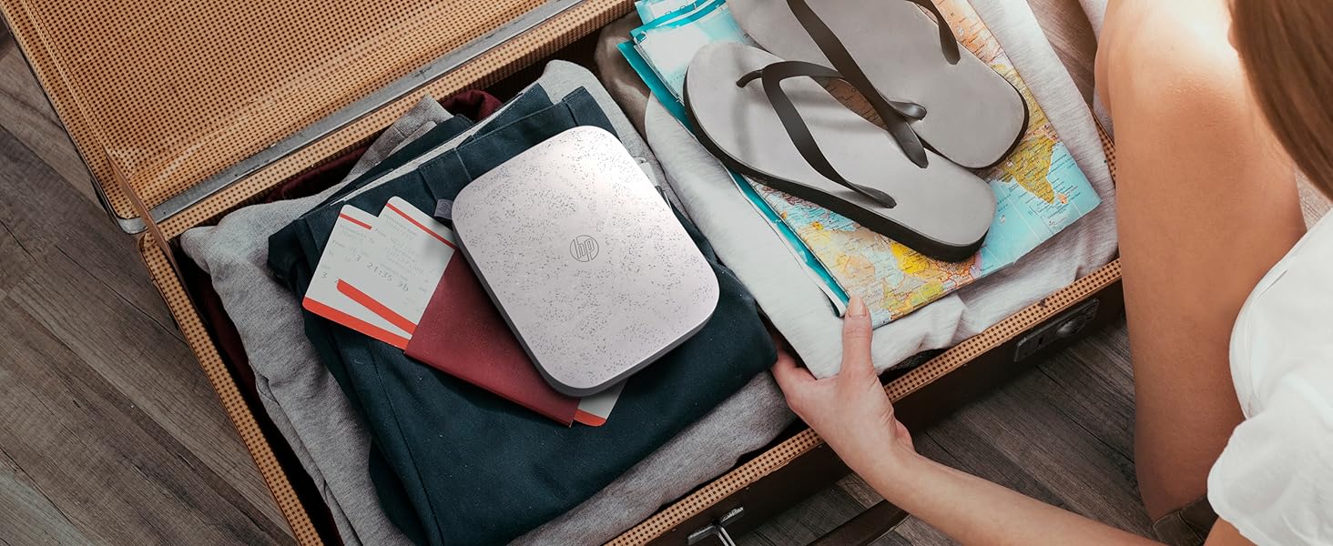 HP Sprocket 3x4 Instant Photo Colour Printer Wirelessly Print 3.5x4