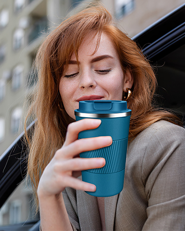 Insulated Coffee Mug with Lid