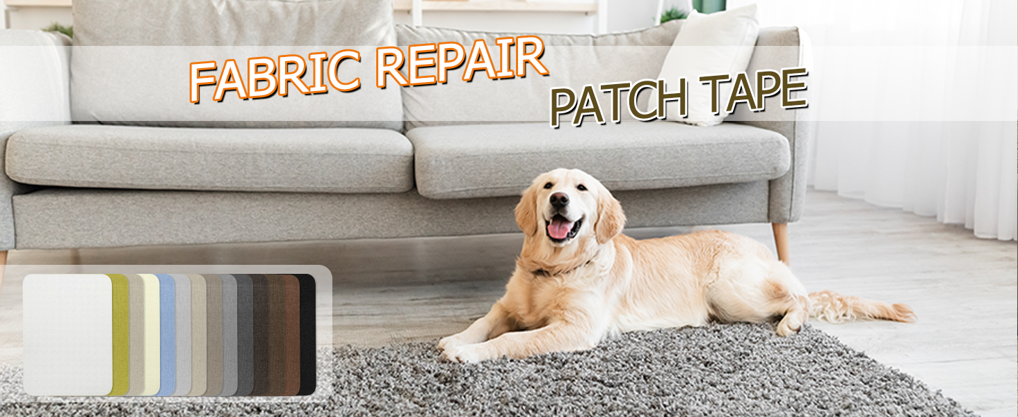 Self Adhesive Fabric Repair Patch, 4x63 inch Canvas Repair