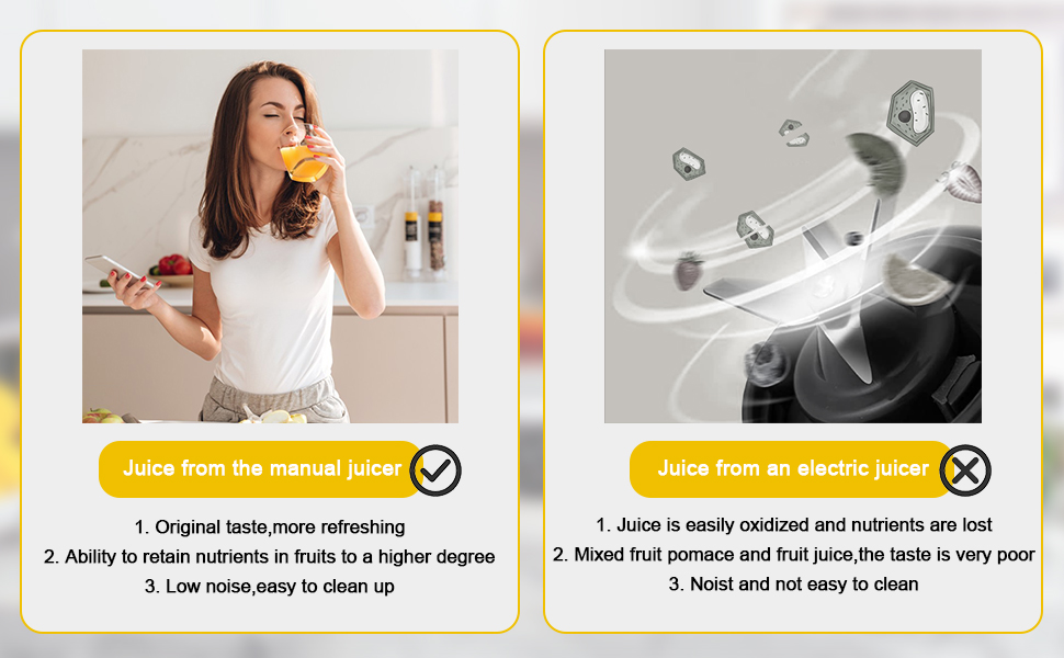 ALEEHAI Lemon Squeezer Citrus Juicer Hand Press Heavy Duty