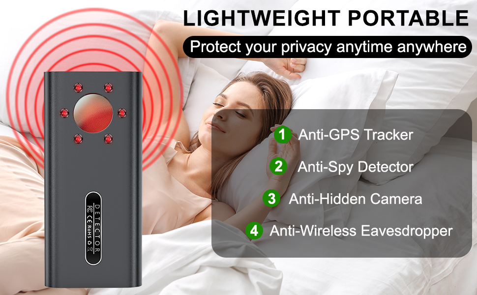 TANHUKEN Hidden Camera Detectors Anti Spy Detector Hidden