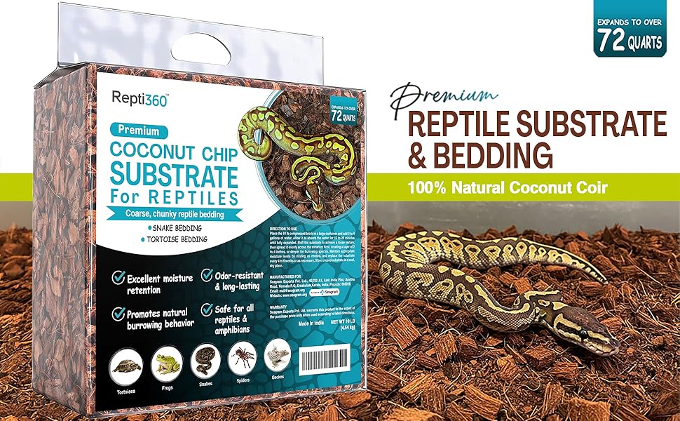 Repti360 coconut chip substrate for reptiles