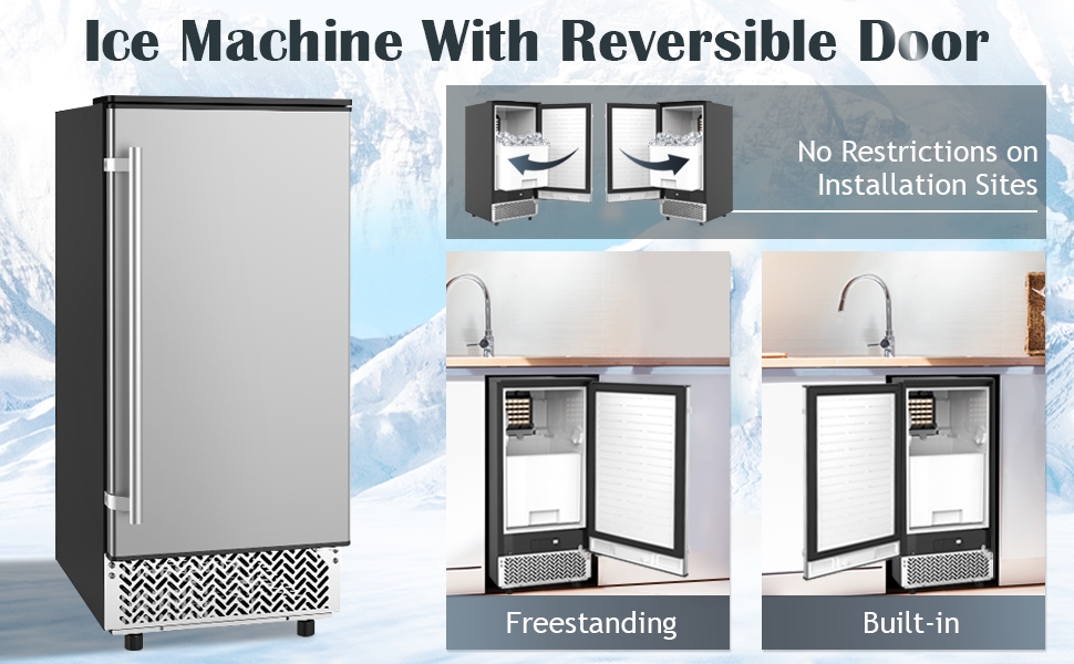 MARVOWARE Ice Maker Machine 80LBS Under Counter or