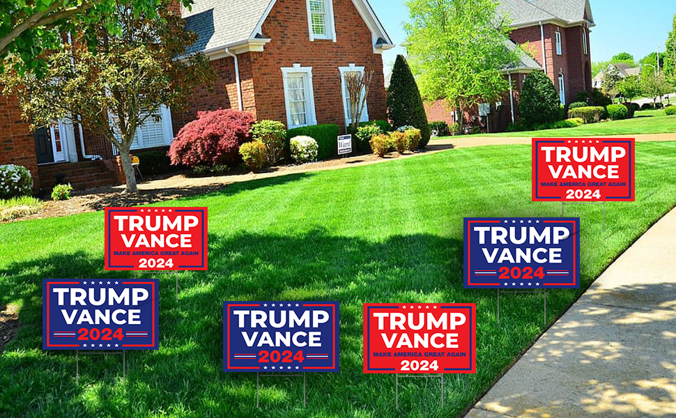 SignPro Trump Vance Yard Sign Trump JD Vance Signs Trump Yard Signs Make
