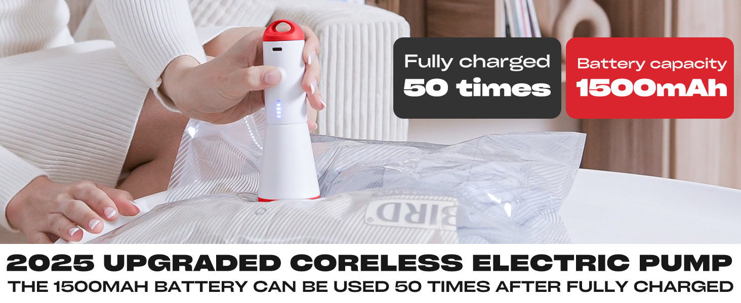 Travel Vacuum Storage Bags with USB  Pump