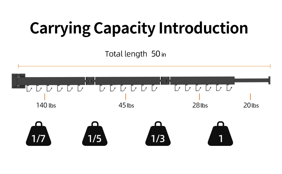 Kelisiting Wall Mounted Clothes Drying Rack, 3 Fold BlackLaundry