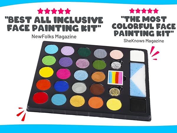 face paint kit for kids face painting set childrens paint art facepaint facepainting gift for kids