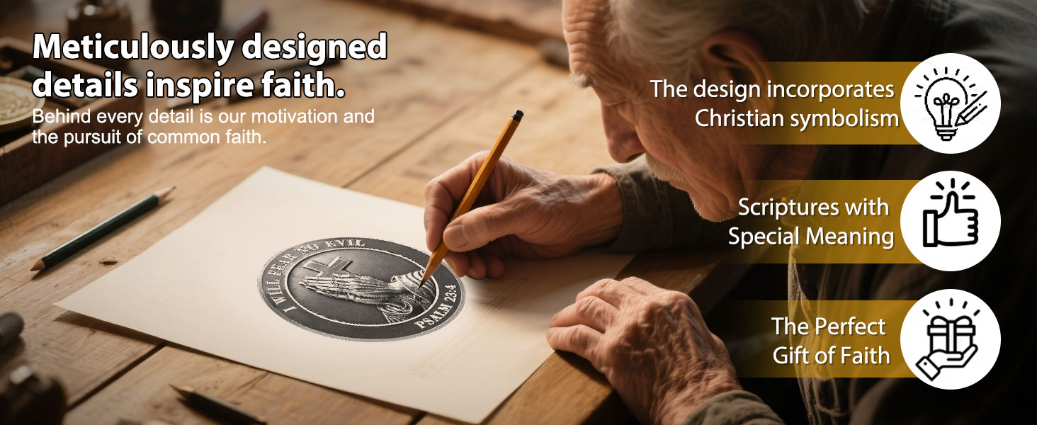 I Will Fear No Evil Christian Coin