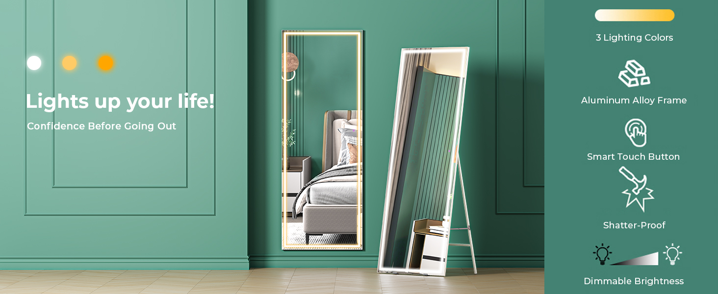 LED Full Length Dressing Mirror