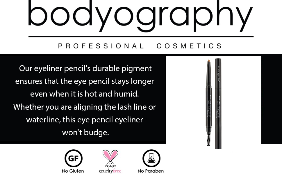 Water-Resistant Vegan Eyeliner, Eye Pencil, eye liner, eyeliner, pigmented eyeliner pencil
