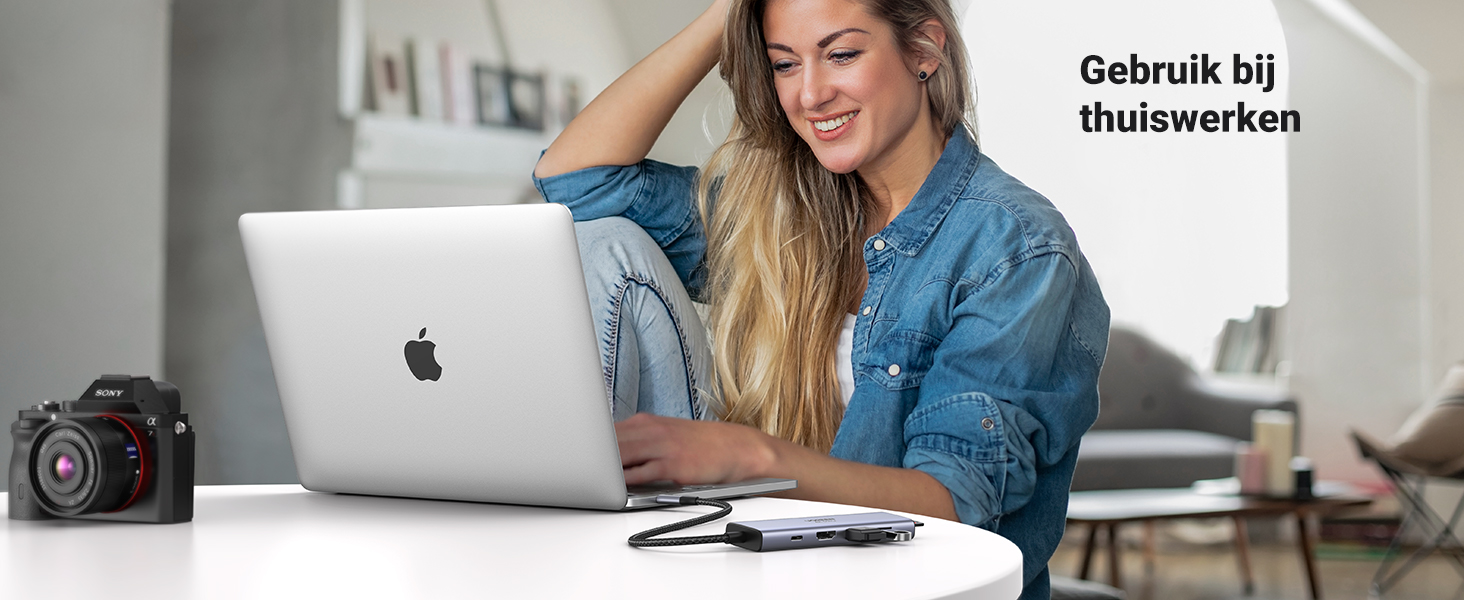 UGREEN USB C Hub 4K 60Hz met Power Delivery USB C Adapter Compatibel met MacBook, iPad Pro