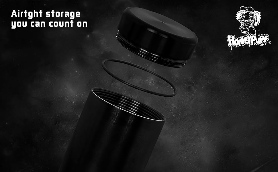 Smell Proof Jar, Aluminum Airtight Stash Storage Container with Rubber Ring Keep