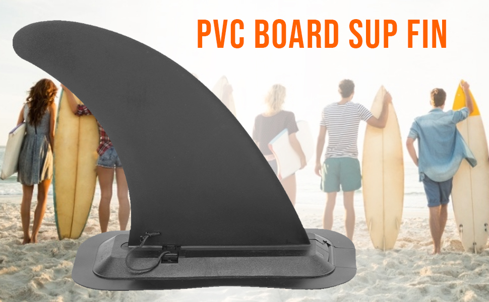 Surf Fins, PVC Paddle Board Surf Water Fin for Stand Up Paddle Surfboard Long Board Center Fin