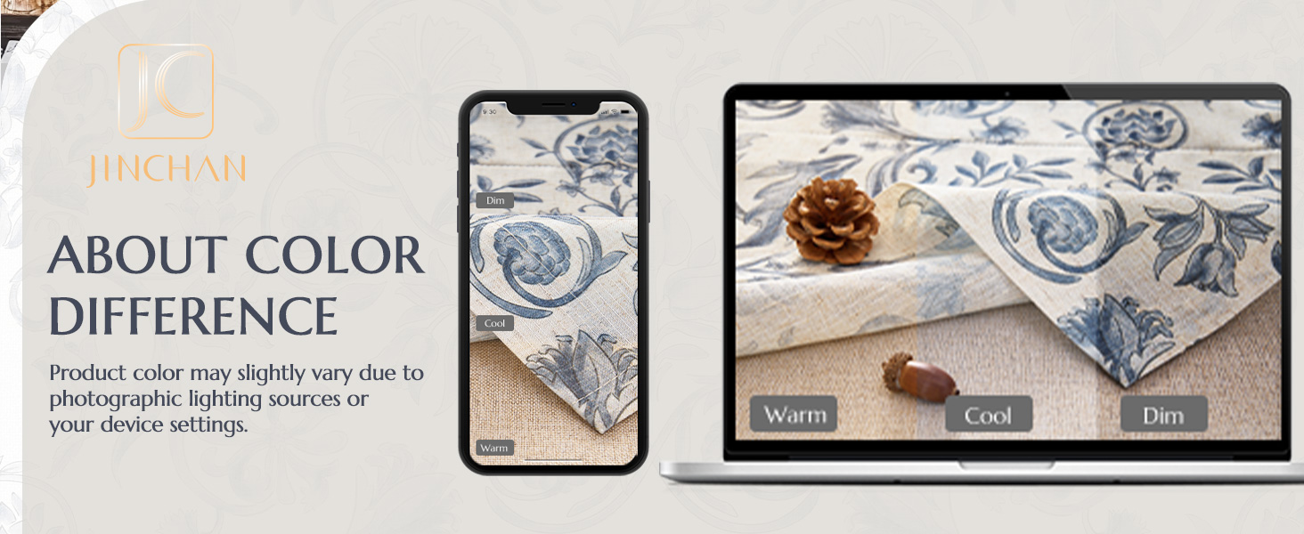 Linen Valance Kitchen Curtain