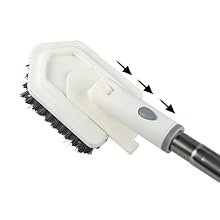scrubber floor cleaning brush extendable handle tile scrubber