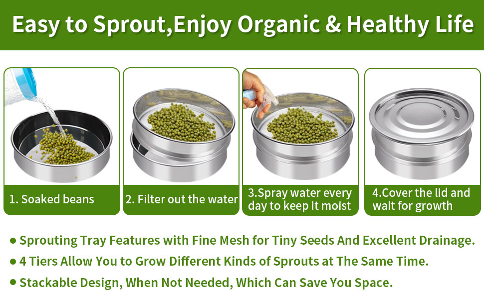 sprouting kit tray