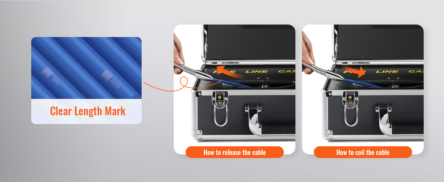 telecamera di ispezione delle fogne