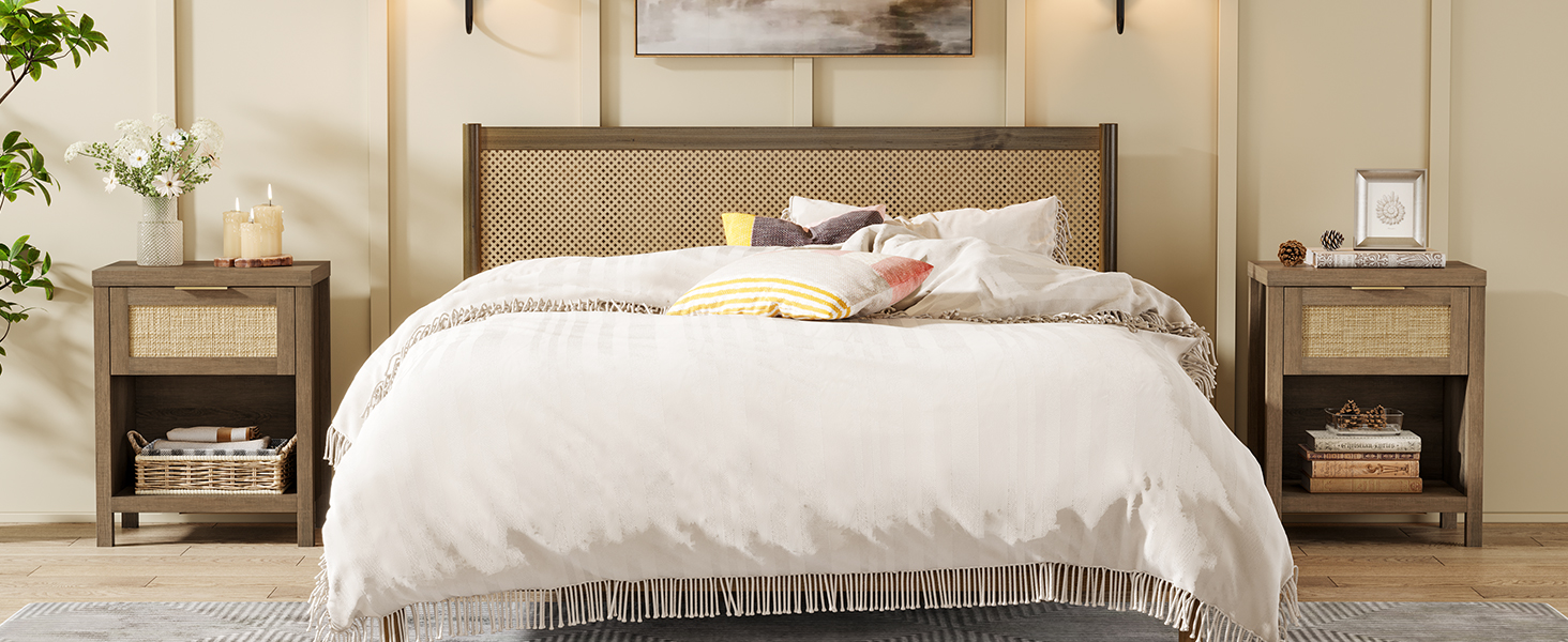 sicotas rattan nightstand set of 2