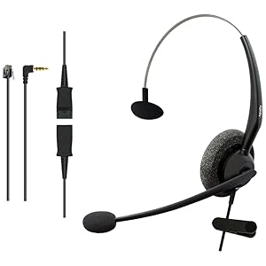 Headset for Analog Aastra Avaya digital Digium Polycom Mitel ShoreTel NEC Allworx