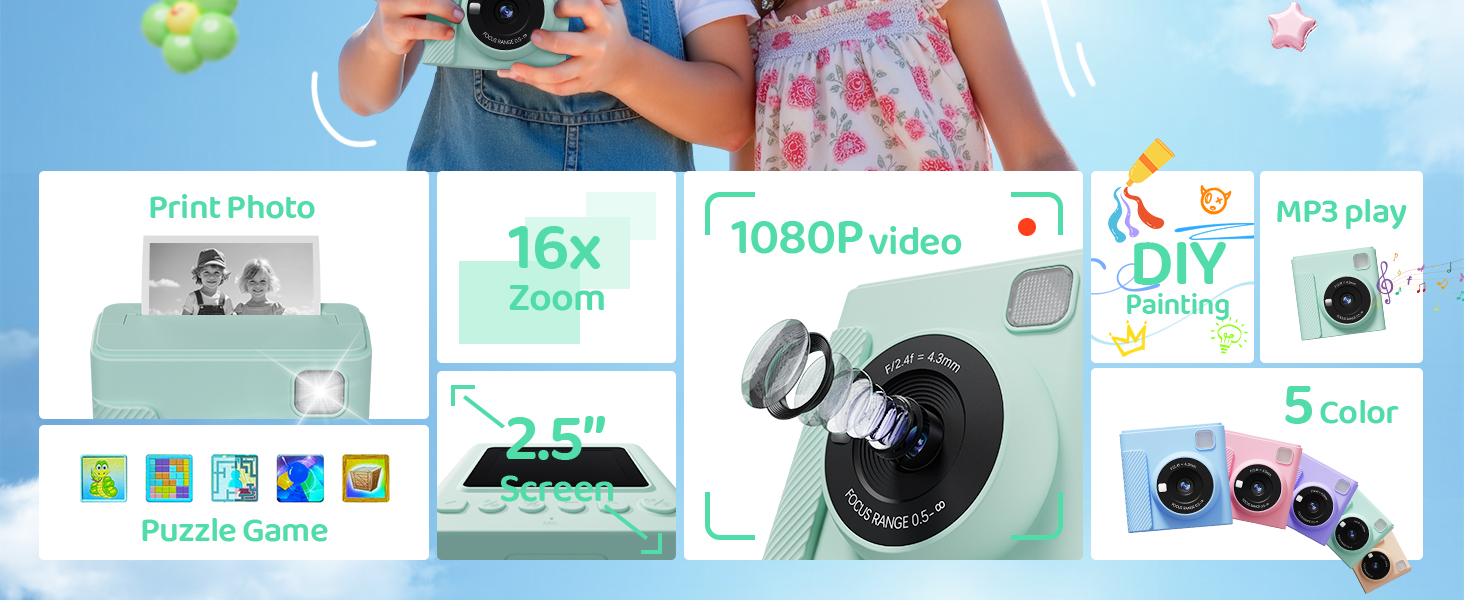 Appareil Photo Instantané Enfants