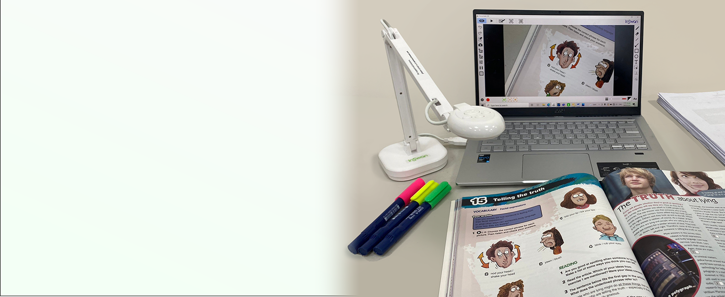 INSWAN INS2 USB Document Camera — 13MP 4K Ultra High