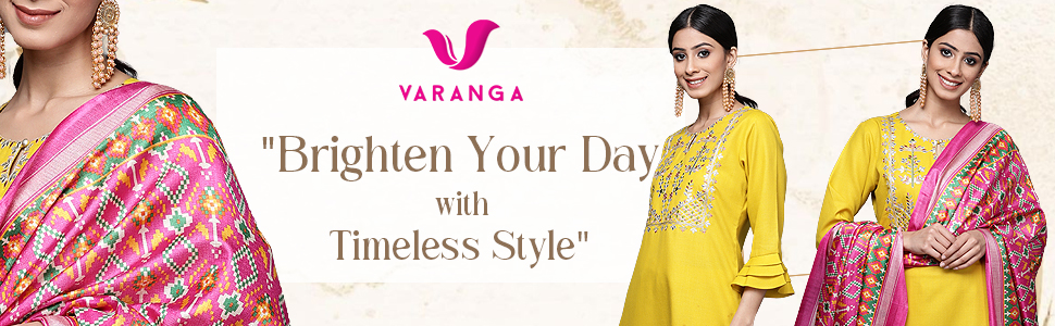 Yellow Yoke Design Kurta with Trousers and Dupatta Set
