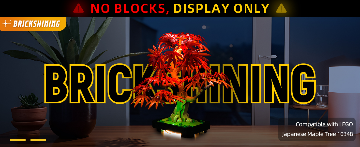 LED Lighting Compatible with Lego Japanese Red Maple Bonsai Tree 10348