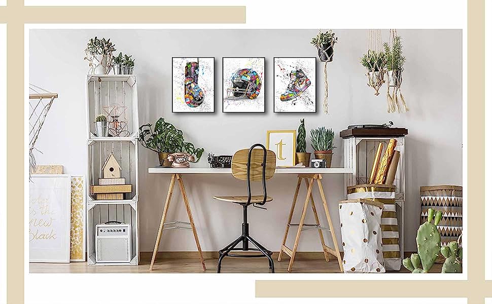  6Pcs Graffiti Wall Art 