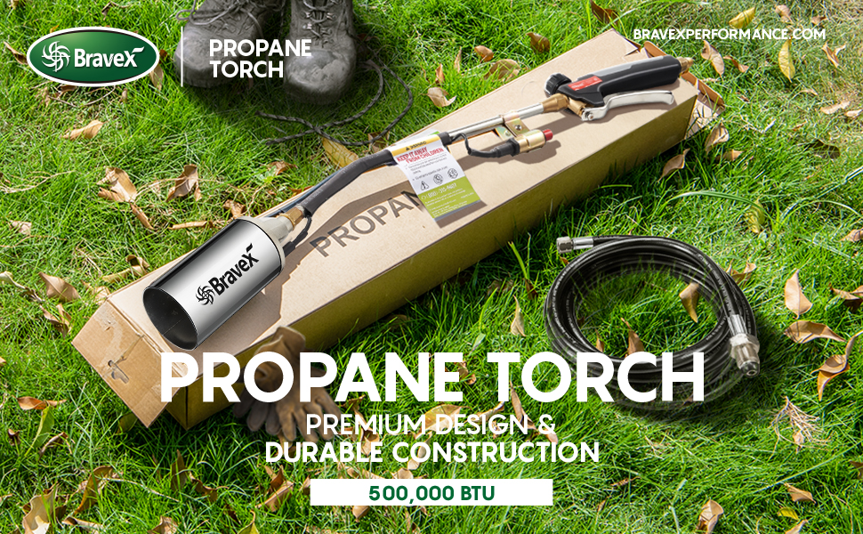 Bravex Propane Torch Weed Burner Torch Weed Torch with