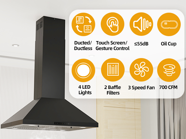 【KOOLOSET】Truth in Hidden Hood Amazon.com: Range Hood Insert 30 inch,Built-in Kitchen Hood
