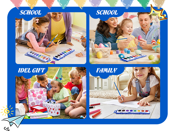 watercolors classpack bulk paint set for kids