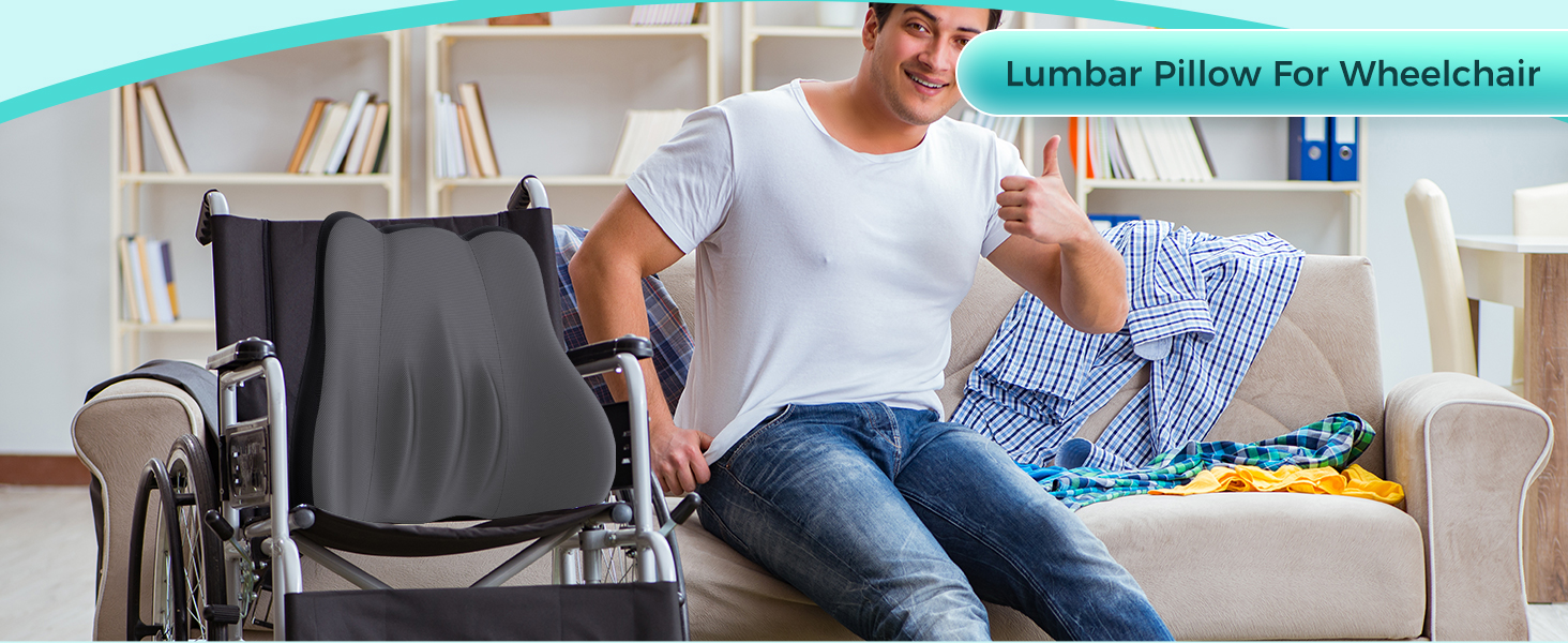 kasney Lumbar Support Pillow, Versatile Back Support Pillow