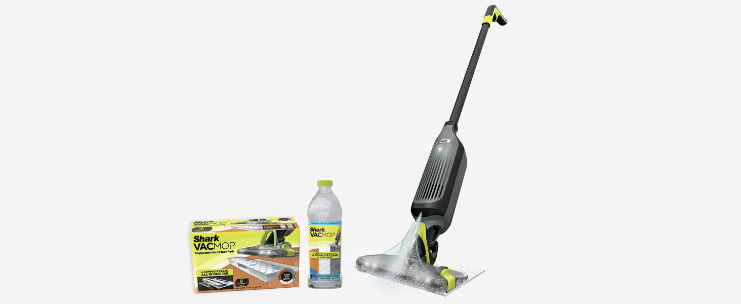 Shark VM200C VACMOP Cordless Hard Floor Vacuum Mop with Disposable
