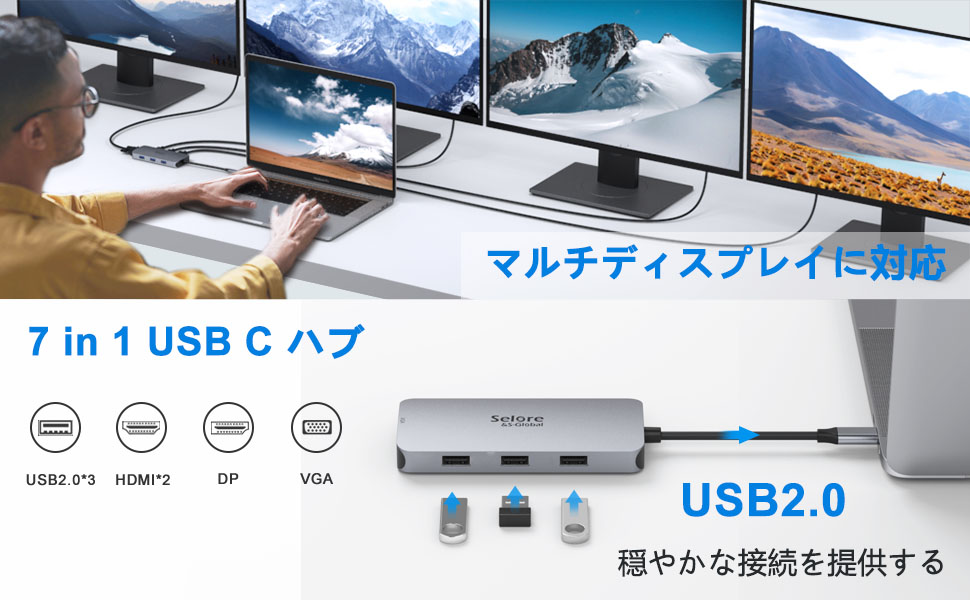 ♥大特価♥USB-C ドッキングステーション 4画面拡張対応 HDMI*3 Amazon.co.jp: USB C ハブ 7in1 usb ハブ c 4画面拡張 HDMI*2 4K