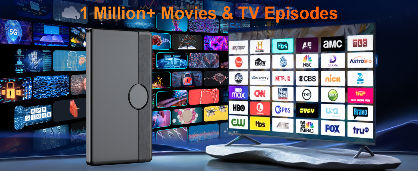 1 Million+ Movies & TV Episodes
