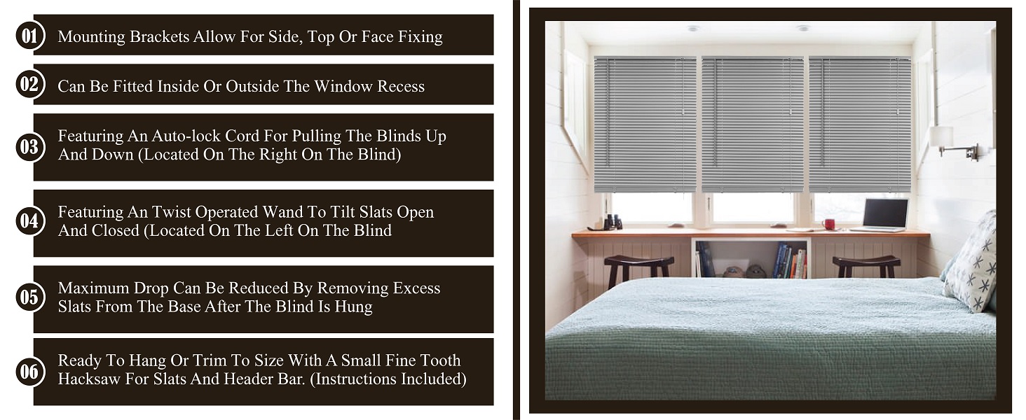 wooden window blinds venetian grey