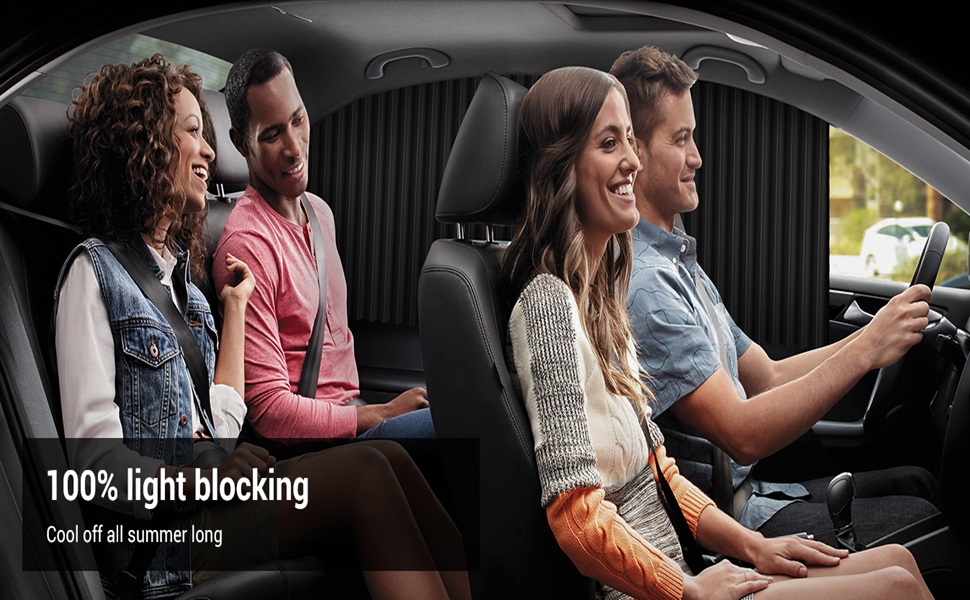 Zakheza Black Car Curtain