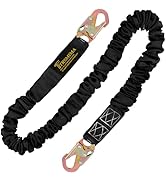 TRSMIMA Safety Harness Lanyard Retractable - Fall Protection Climbing Tree Strap 6 FT Single Leg ...