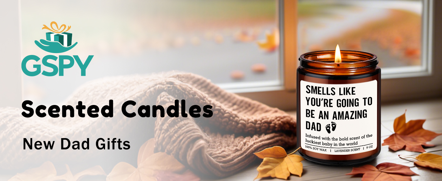new dad gifts, first time dad gifts, dad to be gifts, pregnancy congratulations, fathers day candle