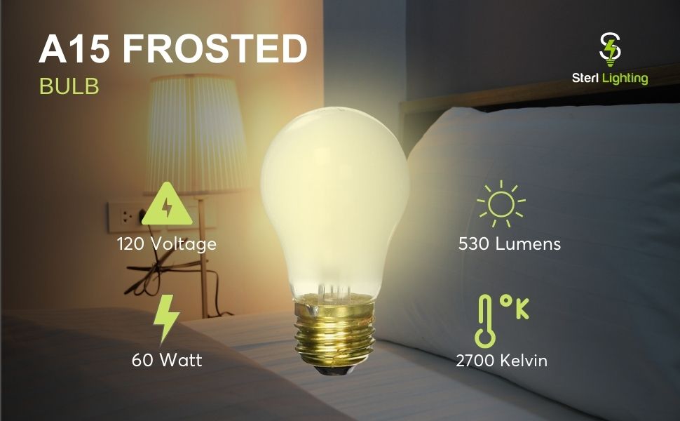 A15 Frosted Incandescent Light Bulb