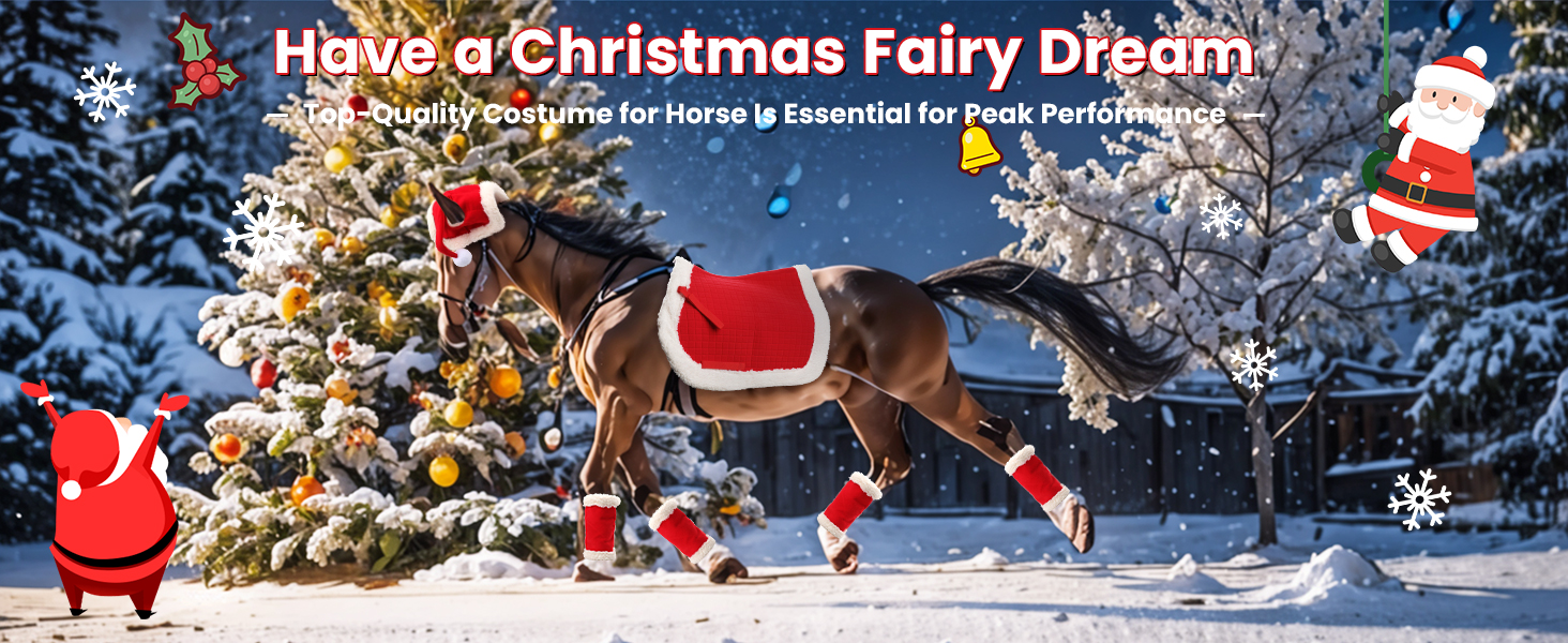 Christmas horse decoration