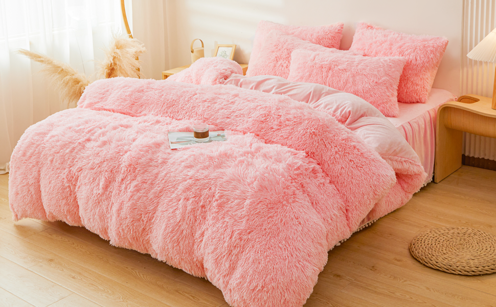 set piumino full size rosa