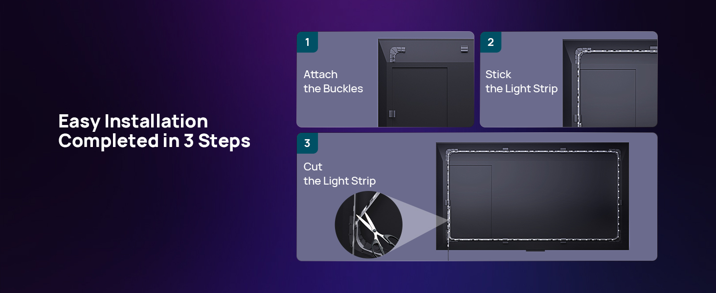 Easy Installation, Completed in 3 Steps